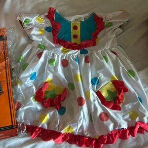 Toddler Clown Girl Halloween Costume - 3T-4T